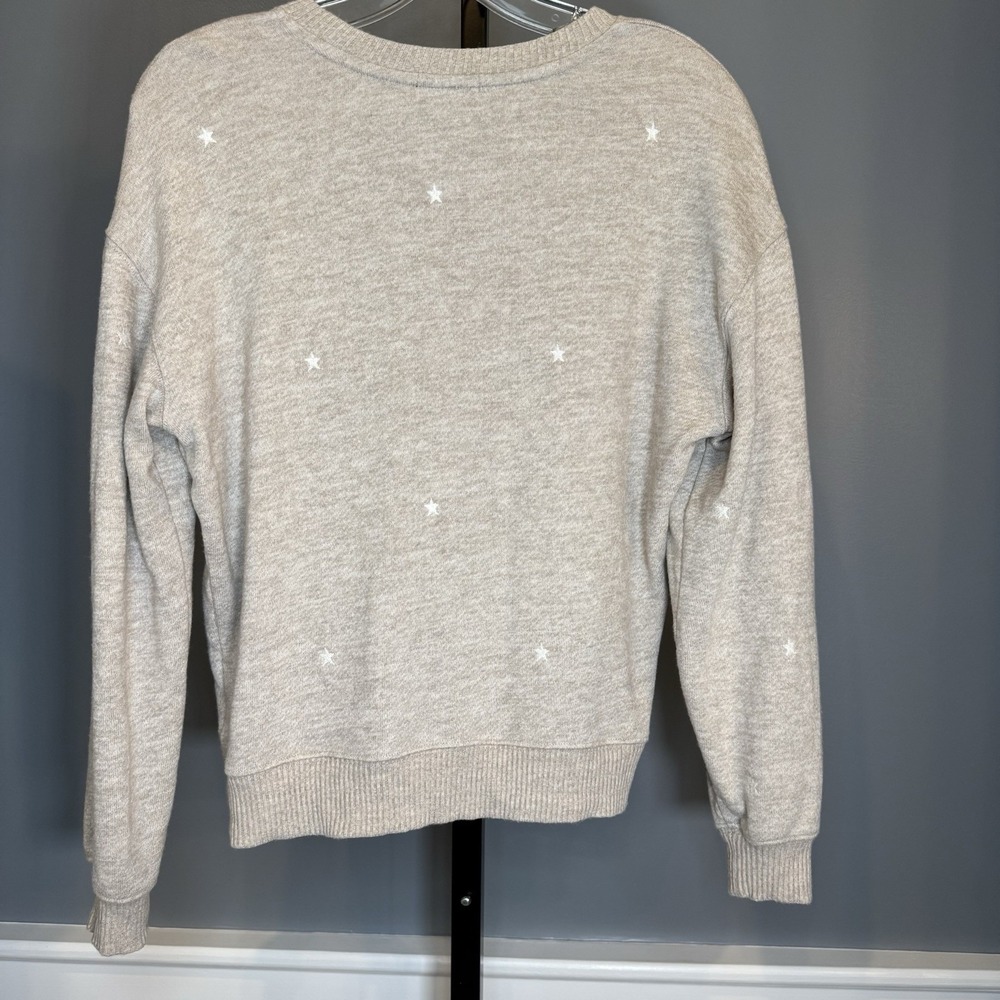 Rails Pullover Womens X Small Ramona Embroidered Stars Sweatshirt‎ Heather Brown - Picture 8 of 9
